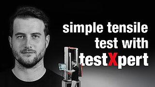 Menjalankan pengujian di testXpert sesuai dengan ASTM D638 dengan petunjuk langkah demi langkah