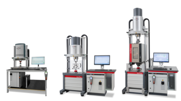 Serie de máquinas electrodinámicas de ensayos de materiales/ máquinas de ensayos de motor lineal con 1 kN, 5 kN y 10 kN
